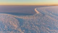 View of Lake Hart near Woomera in South Australia Royalty Free Stock Photo