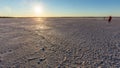 View of Lake Hart near Woomera in South Australia Royalty Free Stock Photo