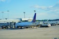 Hartford Springfield Bradley BDL International Airport and United airplane