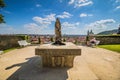 The Hartigs Garden HartigovskÃÂ¡ zahrada in the area of Prague Castle in summer Royalty Free Stock Photo