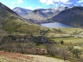 Hartsop hamlet with Brothers Water behind Royalty Free Stock Photo