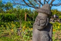 Harubang statue at Jeju Folk village in Republic of Korea