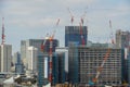 Harumi pier of construction landscape (Olympic Village)