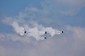 Harvard Aerobatic Aircraft Formation On Approach