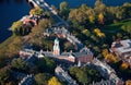 Harvard campus area Royalty Free Stock Photo