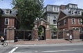 Cambridge MA, 30th june: Harvard Campus Gate in Cambridge Massachusettes State of USA Royalty Free Stock Photo