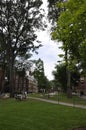 Cambridge MA, 30th june: Harvard Campus Yard in Cambridge Massachusettes State of USA Royalty Free Stock Photo