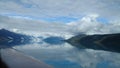 Harvard Glacier College Fjord Alaska. Large Glacier sliding into the Pacific Ocean in Alaska Royalty Free Stock Photo