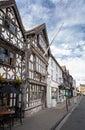 Harvard House - an historic tudor timber framed building owned by the founder of Harvard University - in Stratford upon Avon, Warw Royalty Free Stock Photo