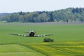 Harvard IIb flying low