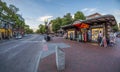 Harvard Square in Cambridge, MA, USA