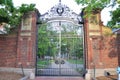 Harvard University Gate, Boston, USA Royalty Free Stock Photo