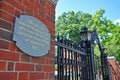 Harvard University Gate, Boston, USA Royalty Free Stock Photo