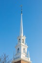 Harvard University historic building in Cambridge at Massachusetts USA Royalty Free Stock Photo