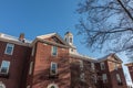 Harvard University historic building in Cambridge at Massachusetts USA Royalty Free Stock Photo