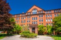 Harvard University Historic Building in Cambridge, Massachusetts Royalty Free Stock Photo