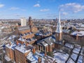 Harvard University in winter, Cambridge, MA, USA Royalty Free Stock Photo