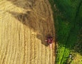 Village, harvest flying an aircraft drought