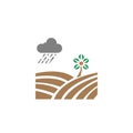 logo agriculture tree template design trendy