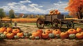 harvest farm fresh pumpkins Royalty Free Stock Photo