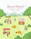 Fair Holiday, Harvest Festival, Invitation Vector