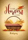 Harvest Festival Poster Design Royalty Free Stock Photo