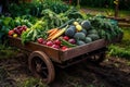 Harvest festival, pumpkin, cabbage, squash, carrot, onion harvesting, Thanksgiving Day background, AI Generated