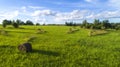 Harvest Field. Perfect Harvest Landscape. Royalty Free Stock Photo