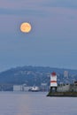 The Harvest Full Moon Rise Royalty Free Stock Photo