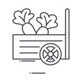 Harvest icon, linear isolated illustration, thin line vector, web design sign, outline concept symbol with editable Royalty Free Stock Photo