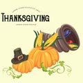 Harvest organic foods like fruit and vegetables, happy thanksgiving dinner card or banner background, harvesting grapes Royalty Free Stock Photo
