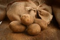 Harvest potatoes