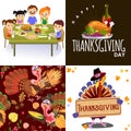 Harvest set, organic foods like fruit and vegetables, happy thanksgiving dinner background, vector illustration Royalty Free Stock Photo