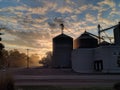 Fall sunrise illuminate the harvest bounty