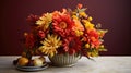 harvest thanksgiving flowers Royalty Free Stock Photo