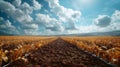 Harvesting Data: Tech Meets Soil in Modern Farming. Concept Agricultural Technology, Data