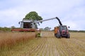 Harvesting the seed field Royalty Free Stock Photo