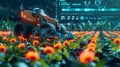 Harvesting robots powered by 5G technology harvest crops based on realtime data on plant riss reducing waste and