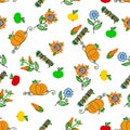 Harvesting seamless pattern