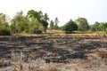 After harvesting season farmer are burning rice field cause of PM 10 , PM 2.5 Dust and environmental pollution