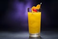 Harvey Wallbanger Cocktail Royalty Free Stock Photo