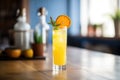 harvey wallbanger in tall glass, orange slice