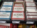 Harveys grocery store interior Check stand candy Altoids Royalty Free Stock Photo