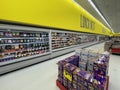 Harveys grocery store interior TAKI\'s chips display Royalty Free Stock Photo