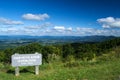 Harveys Knob Overlook from the Blue Ridge Parkway Royalty Free Stock Photo