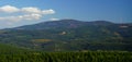 Landscape panorama view of Mount Brocken, the highest peak of the Harz mountains, Saxony-Anhalt, Germany.