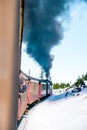 Harz national park Germany, historic steam train in the winter, Drei Annen Hohe, Germany,Steam locomotive of the Harzer Royalty Free Stock Photo