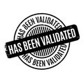 Has Been Validated rubber stamp Royalty Free Stock Photo