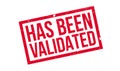 Has Been Validated rubber stamp Royalty Free Stock Photo