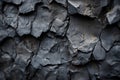 It has a textured black surface with crack patterns that resemble charred surfaces. Royalty Free Stock Photo